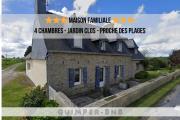 Grande maison familiale avec jardin proche des plages à Ploéven
