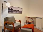 Apartamento com Vista Lateral para o Mar e Cristo, com Sauna Privativa na Varanda, Split e Lava e Seca