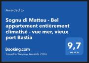 Sognu di Matteu - Bel appartement entièrement climatisé - vue mer, vieux port Bastia
