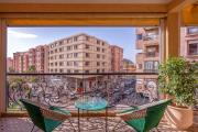 Elegant Apartment Marrakech City Center Gueliz Victor Hugo Balcony View 2BR - mus