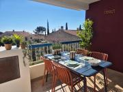 T3 neuf vue mer, à 300m de la plage, piscine et parking privé