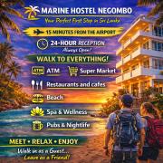 Marine Hostel at Negombo Beach
