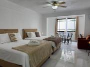 01 - Double Queen Room w Pool & Secure Stay