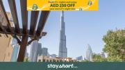 StayShort - Luxury Living in the Heart of Dubai - Next to Dubai Mall and Fountains - Stunning Full Burj Khalifa View