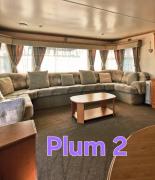 Plum 2, luxury 3 bed 8 berth, gas central heating, bedding included, Static caravan with large wrap around secure veranda on Coral Beach in Ingoldmells