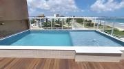 Flat 201 Frente Mar na Praia do Bessa com Cama Espelhada