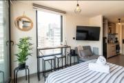 Apartment in Ñuñoa, Irarrázabal Metro Station,Wi-Fi Parking