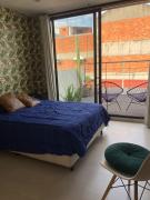 Very private Bedroom with Private Bathroom and Terrace in Roma Norte
