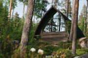 Private Lakefront Dome Cabin Sauna & Breakfast Lumous