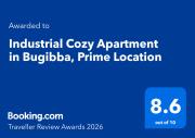 Industrial Cozy Apartment in Bugibba, Prime Location