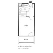 Résidence Chaviere - Studio de 18 m² avec petit balcon exposé Nord appartement pour 2 personnes MAE-5984