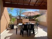 Joli T2 Climatisé avec Cour Privée et Parking, à 500m Plage et Port - Saint Cyprien - FR-1-793-2