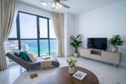 High Floor Seaview 2BR suites with Pool Sauna & Bathtub Near Gurney George Town Jazz Suites 253A