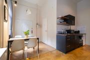 Modern Black Loft Studio Next to New York Café