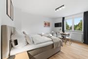 LudwigsCozyEscape - Helles Design-Apartment am Residenzschloss, 6 Gäste, SmartTV in jedem Zimmer, Highspeed WLAN, Workspace, 24h Self Check-in, Parkplatz 2 Min