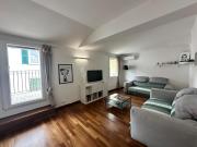 Charming cozy attic loft Top floor apartment with balcony along the Main vibrant walking street Steps from Public gardens Harbour Waterfront Mirabello Port La Spezia city center