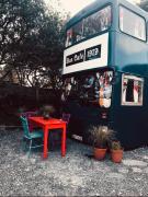 Double decker bus at Valentia Island Escape