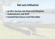 Cottage an der Müritz - großer Garten mit Pool - Außenküche und Grill - Kanus und Fahrräder kostenfrei
