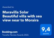 Maravilla Solar Beautiful villa with sea view near to Moraira