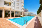 Apartment on the beach with parking and pool