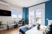 Zafira apartment - Seaview, pvt terrace, luxury design, A-C