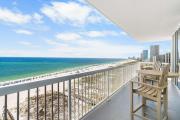 Gulf front condo with pool beach access and wrap around balcony