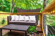 Elevated Getaway: Exclusive Tiny House with Hot Tub and Deck Views in Todd, NC