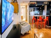 Estudio Moderno en Peña con Balcón y Pileta