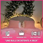 Suite Romantique Florale Balnéo Rennes parking