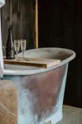 Luxury Woodland Retreat near Lyme Regis with outdoor copper bath tub
