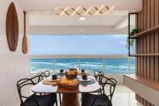 Apê Vista Mar com Varanda Gourmet, AC, Vaga e Wi-Fi - Da Capital ao Litoral