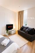 LUUMA Stay -Zentrales Designer Studio- Highspeed Wlan-Vollküche-Smart TV