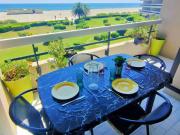 Studio cabine vue mer avec Parking, Canet Sud - FR-1-696-113