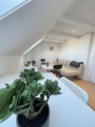 Bright and central city apartment near Aalborg Bus