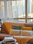 Bright Corner 1BR Suite with City Views at Twin Oaks Place