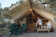 Glamping Tent #7 with AC Heat AC and Private Bath