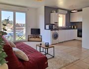 le neptune, merville franceville, 1 chambre avec balcon