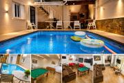 Belíssima Casa a Beira Mar com Piscina Aquecida Cobrado a Parte, 5 Quartos com Ar Condicionado, Amplo Salão de Jogos com Mesas de Bilhar e Pebolim, Amplo Espaço Externo com Churrasqueira em Deck Gourmet Coberto frente a Piscina,Tudo isso á Beira 