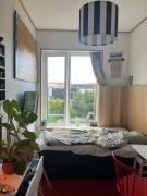 Single room with shared bathroom