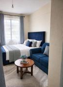 Elegant studio blue stays
