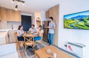 HOM I 1D1B, Wifi, Estacionamiento, Terraza, Calefacción Eléctrica