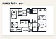 50m 2DK Private Condo!Center of Tokyo!5min Akasaka sta!!