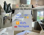 Apto 2 Quartos c Wi-Fi e Garagem - 5 Min da Praia