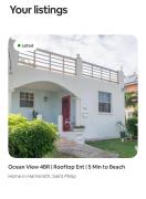 Ocean View 4BR Rooftop Ent 5 Min to Beach