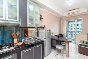 Sudirman park 1 bedroom cozy affordable new furniture heart of jakarta center Europen style kitchen fully equipped best building facilitis