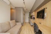 Studio com Piscina e Academia a 210 m do Metro