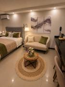Modern studio apartment in a luxury building