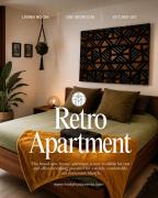 Retro a stylish apartment with a large garden