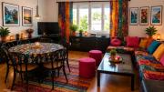 Bright Boho Apartment with Balcony in Ljubljana