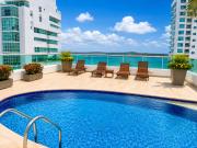 Apartamento en Cartagena con balcon con vista al mar y piscina